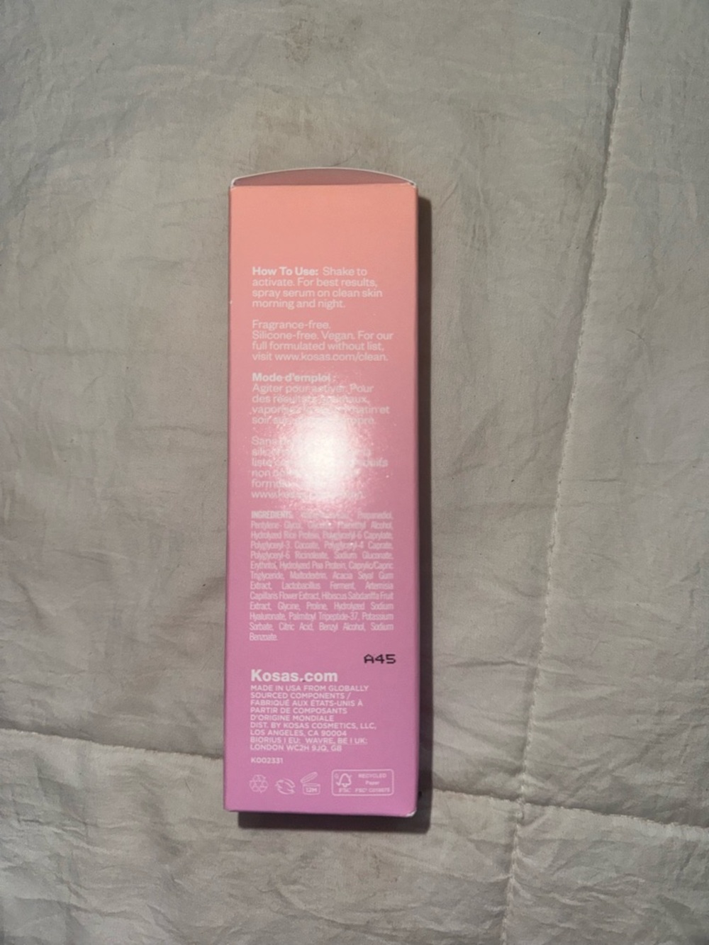 NEW* Kosas Plump + Juicy Spray-On Serum 3.38 fl oz - Picture 4 of 5